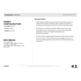 2023 Panini Flawless Football Hobby 2 Box Case