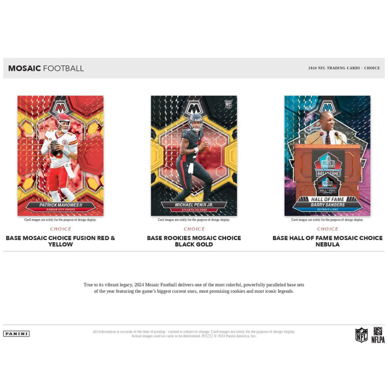 2024 Panini Mosaic Choice Football 20 Box Case