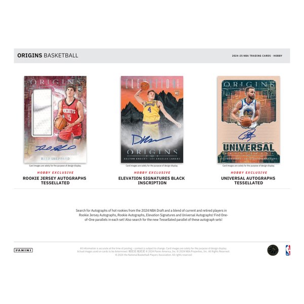 2024/25 Panini Origins Basketball Hobby 12 Box Case