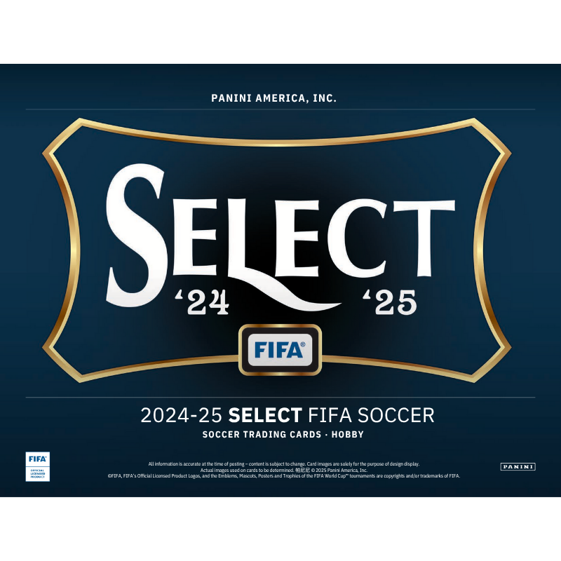 2024/25 Panini Select FIFA Soccer Hobby 12 Box Case
