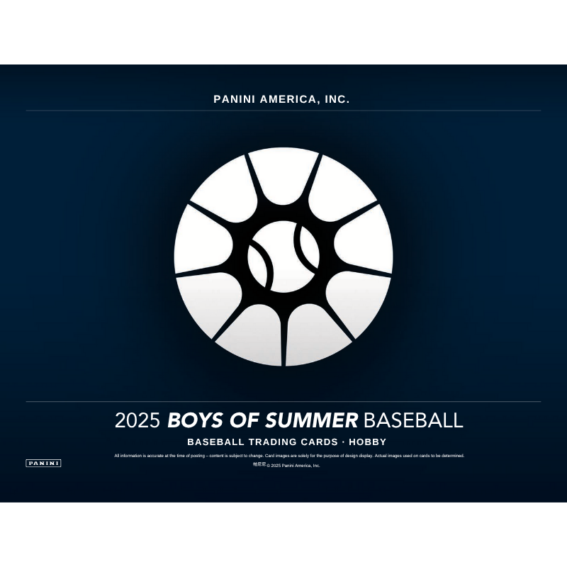 2025 Panini Boys of Summer Baseball Hobby 8 Box Case