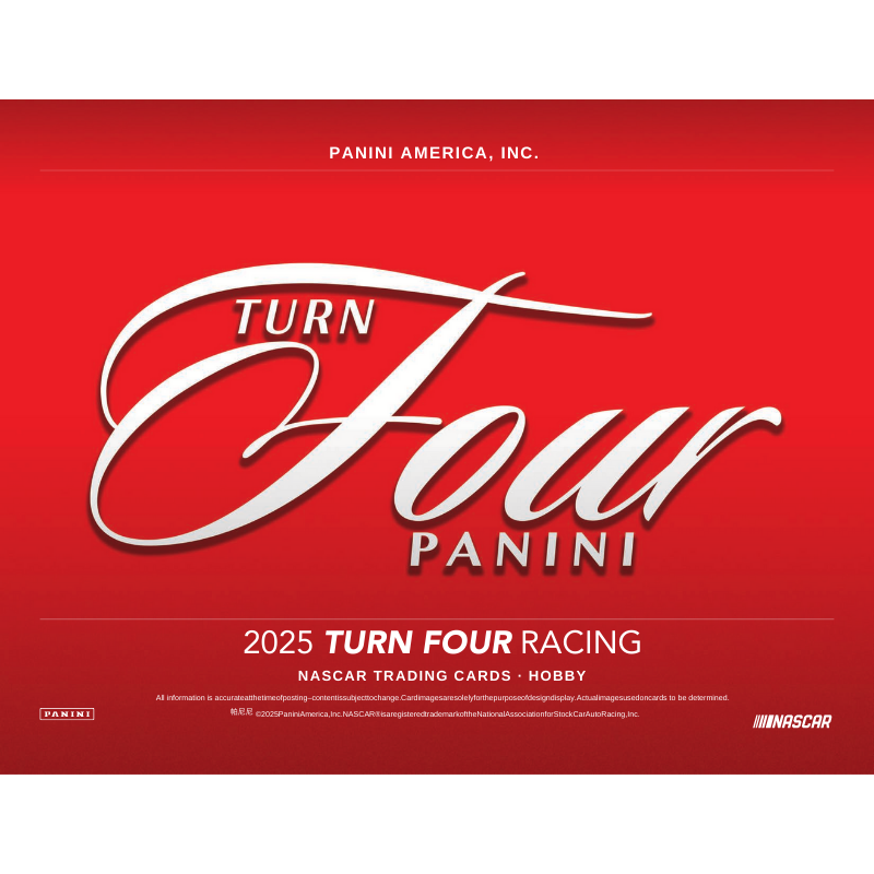2025 Panini Turn Four Racing Hobby 10 Box Case